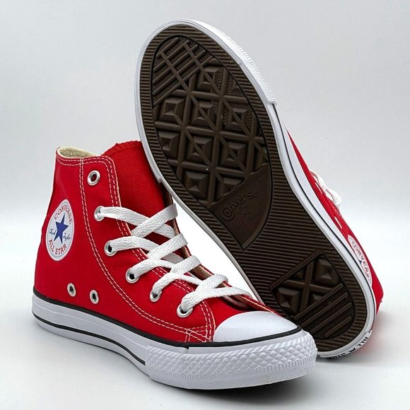 Converse Chuck Taylor All Star Classic Red Little Kids High Top Shoes 3J232 - Picture 4 of 5